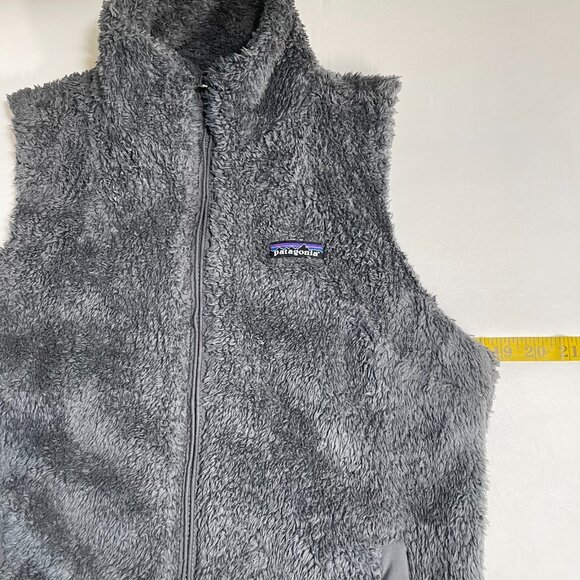 Patagonia Retro Pile Fleece Full Zip Vest Womens Medium Grey Sleeveless 25216 - Picture 14 of 15